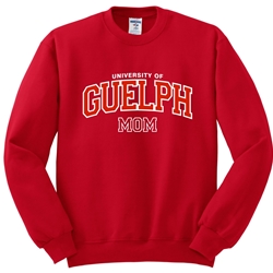 Red Mom Guelph Crewneck Sweater