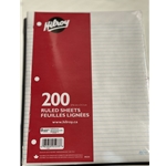 200PG Refill Paper Lined 3 Hole