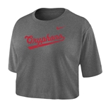 GRYPHONS X NIKE WOMEN'S GREY CROPPED TEE