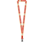 Red Horsecrest Lanyard - lobster clip