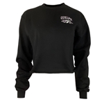 Black Champion Powerblend Varsity Cropped Crew