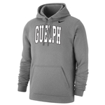 Grey Guelph Nike Club Fleece Pullover Hood