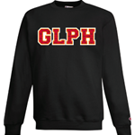 Champion Garment Dyed "GLPH" Black Crewneck