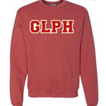 Champion Garment Dyed "GLPH" Red Crewneck