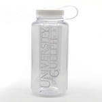 32 OZ Wide Mouth Nalgene Identifier Bottle - Clear/White