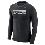 Charcoal Gryphons Nike  Long-sleeve Tee