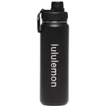 Lululemon Black Back To Life Sports Bottle 24oz