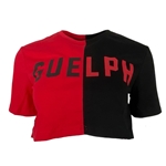 Black/Red Guelph Colourblock Crop Tee