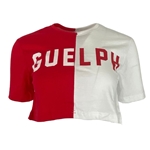 Red/White Guelph Colourblock Crop Tee