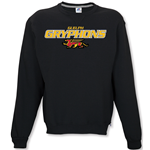 Youth Black Guelph Gryphons Twill Crewneck Sweater