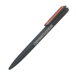 Black Rugby Stripe Crested Pen