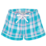 Teal/Pink W Crested Haley Flannel Short