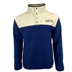 Navy Guelph Polar Fleece 1/4 Zip With Buttons