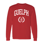 Red Laurel Crest Long Sleeve Tee