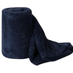 Navy Solid Plush Throw Blanket 60inx70in