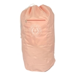 Light Pink Circle Crest Laundry Bag Backpack