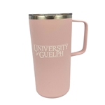 Pink 20 OZ Identifier Travel Mug With Lid