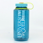 32 OZ Wide Mouth Nalgene Identifier Bottle - Cerulean Blue