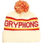White Classic Gryphons Toque w/ Pom