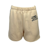 Varsity Cream High Waisted Shorts