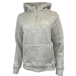 Black Women's UG Funnel Neck 1/4 Zip Hoodie
