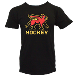 Youth Gryphons Stacked Hockey Tee - Black