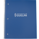 Crested 1 Sub 80 Page Coil Notebook - Blue
