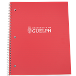Crested 1 Sub 80 Page Coil Notebook - Red