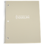 Crested 1 Sub 80 Page Coil Notebook - Sand