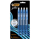 BIC Gelocity 4 Pack - Blue