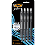 BIC Gelocity 4 Pack - Black
