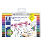 10 Pack Double Ended Dry Erase Pens