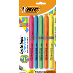 BIC BriteLiner Highlighter 5 Pack - Assorted