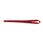 Gryphons Horizontal 3/4" Silkscreen Lanyard with Hook - Red