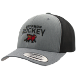 Gryphon Hockey Youth Trucker Cap - Grey & Black