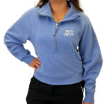 lululemon Gryphons Scuba Oversized Funnel Neck Half-Zip - Prep Blue