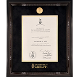 Gryphon Crest Medallion Degree Frame - Black