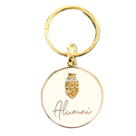 Alumni Script Keychain