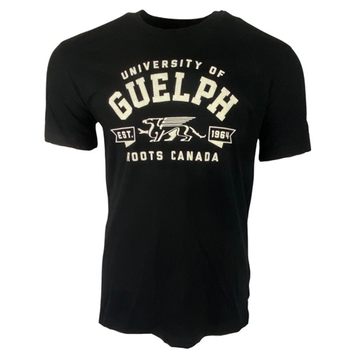 University of Guelph Bookstore Black Guelph Original Roots Tee