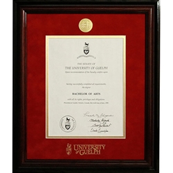 Red Medallion Degree Frame