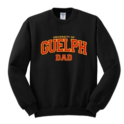 Black Dad Guelph Crewneck Sweater