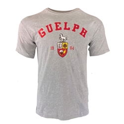 Grey Guelph Horse Crest Tee