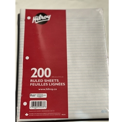 200PG Refill Paper Lined 3 Hole