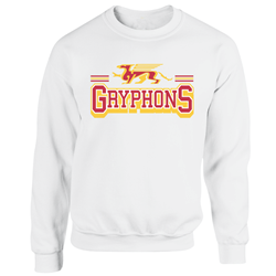 White Retro Gryphons Crew