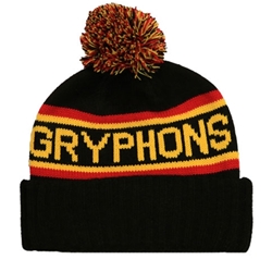 Black Classic Gryphons Toque w/ Pom