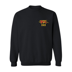 Gryphons Dad Black Crewneck