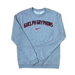 GREY NIKE GRYPHONS CLUB FLEECE CREW