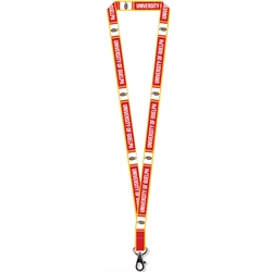 Red Horsecrest Lanyard - lobster clip