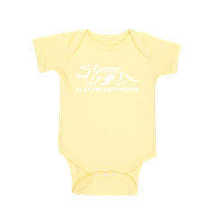 Gryphons Yellow Cotton Baby Onesie