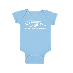 Gryphons Blue Cotton Baby Onesie